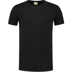 Lemon & Soda L&s T-shirt Crewneck Cot/elast Ss For Him Black Mt. M