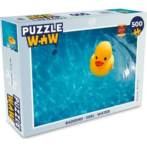 Puzzel Badeend - Geel - Water - Legpuzzel - Puzzel 500 stukjes