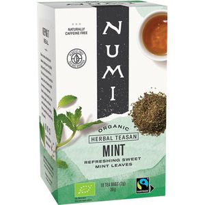 Numi - Kruidenthee Mint - Muntthee Cafeïnevrij - Biologisch (4 doosjes thee)