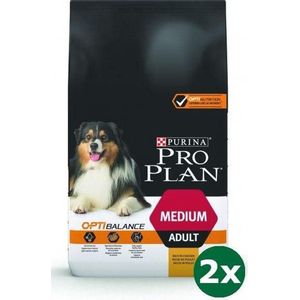 2x14 kg Pro plan dog adult medium kip/rijst hondenvoer