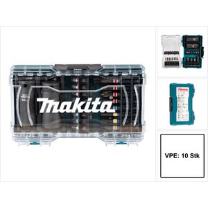 Makita display bitset 10 x 30-delig assortiment ( E-07060-10 ) sleuf / kruiskop / Pozidriv / Torx / inbussleutel