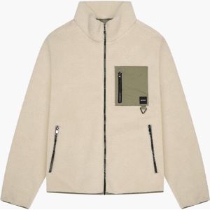 Quotrell Montagne Zip Jacket Off White/Faded