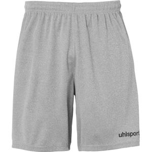 Uhlsport Center Basic Short Kinderen - Donkergrijs Gemeleerd / Zwart | Maat: 152