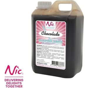 NIC Chocolade milkshake siroop - Fles 2 liter