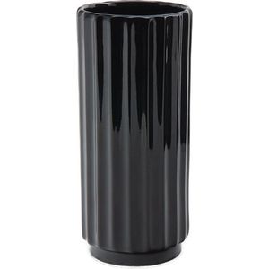 XLBoom Ikon Vaas - Keramiek - Voor Binnen - Zwart - 10,5×10,5×23cm