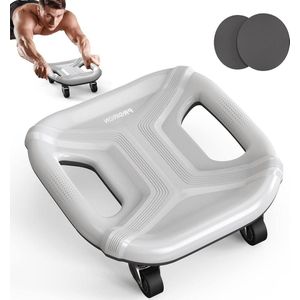 Buikroller met antislip kniemat - Effectieve buiktrainer ab wheel