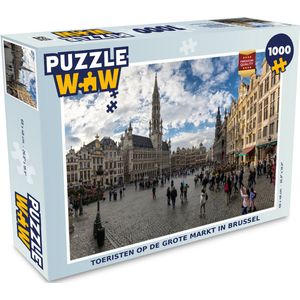 Puzzel Grote markt - Mensen - Brussel - Legpuzzel - Puzzel 1000 stukjes volwassenen