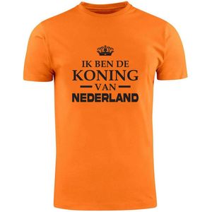 Ik ben de koning van Nederland Oranje T-shirt | koningsdag | nederland | holland