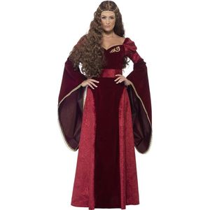 Middeleeuwse koninginnen outfit voor vrouwen  - Verkleedkleding - Small