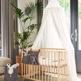 Jollein - Baby Klamboe Vintage Ruffle (Ivory) - Katoen - Polyester - Baby Sluier, Bed Hemeltje - 245cm