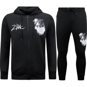 Joggingpak Heren Tupac Shakur - Huispak - 2Pac Trainingspak - 267 - Zwart