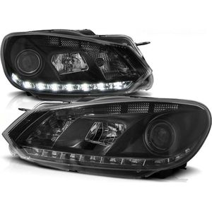 Koplampen dagrijlicht VW GOLF 6 10 08-12 TRU DRL ZWART