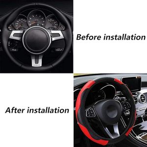 Car steering wheel cover microfibre leather universal