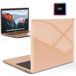 Laptophoes - Geschikt voor MacBook Air 13 inch Hoes - Case Voor Air M1 2020 (A2337) - Transparant