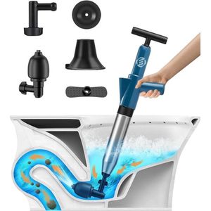 Equivera WC Ontstopper met Hoge Druk - WC Ontstopper met Hoge Druk - Hogedruk Ontstopper - Toilet Ontstopper - Afvoer Ontstopper - Hogedrukreiniger