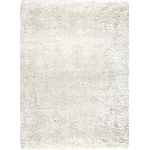 LIGNE PURE Adore – Vloerkleed – Tapijt – handgeweven – polyester – modern – hoogpolig - wit - 140 x 200 cm