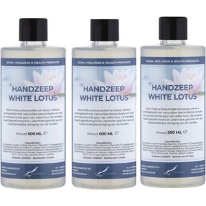 Handzeep White Lotus 500 ml - set van 3 stuks