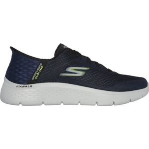 Skechers Go Walk Flex - New World Heren Instappers - Donkerblauw/Lime - Maat 40