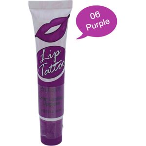 Profusion - Lip Tattoo - 06 - Purple - Peel Off - Lipstick - Long Lasting - 15 g