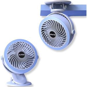Livano Ventilator Staand - Ventilatoren - Tafelventilator - Statief - Extra Verkoelend - Aircooler - Cooling Fan - Cooler - Blauw
