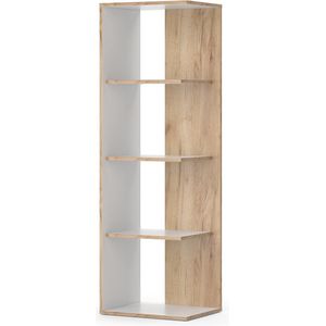 Vicco Boekenkast Paco, Wit/Krachtige eik goud, 44 x 140 cm