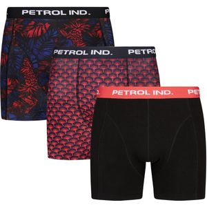 Petrol Industries - Heren 3-pack Boxershorts Bayviewcrest - Zwart - Maat XXXL