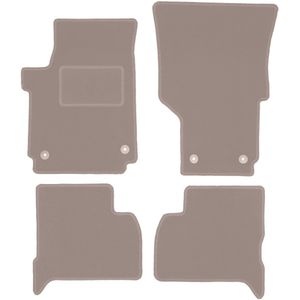 Beige velours matten voor: Volkswagen Amarok pick-up (2010-)