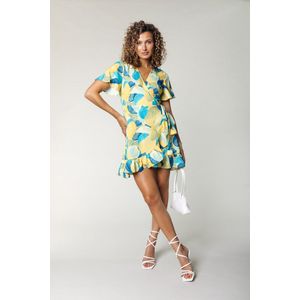 Colourful Rebel Telsi Shell Short Sleeve Real Wrap Dress- XXL