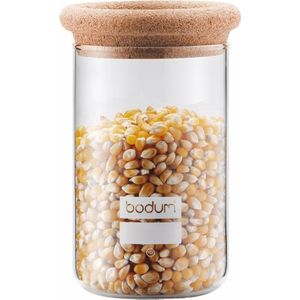 Voorraadpot met kurken deksel, 0.6 l