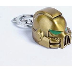 Warhammer 40K - Space Marine MKVII Gold Helmet Metal Keychain