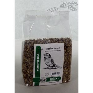 Tijssen Meelwormen - gedroogd - 400 gram - aanvullend diervoeder voor buiten -