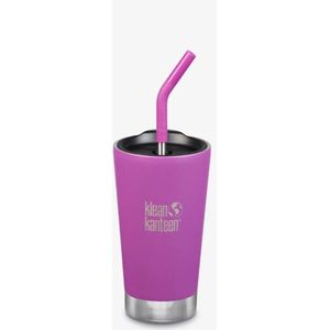 Klean Kanteen Vacuum Insulated Tumbler 473ml met rietje en deksel - nieuw - Berry Bright