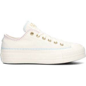 Converse Chuck Taylor All Star Lift Platform Crafted Stitching Sneakers - Dames - Wit - Maat 39