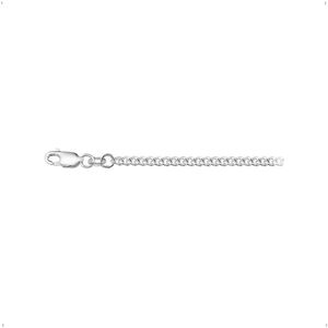 YO&NO - Ketting - Zilver - Gourmet - 2.6mm - 80cm - Sieraden Vrouw - Gerhodineerd - Zilver 925