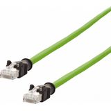 Metz Connect 142M2X55010 RJ45 Netwerkkabel, patchkabel CAT 6A S/FTP 1.00 m Groen PUR-mantel, Zuurbestendig, Ozonbestend