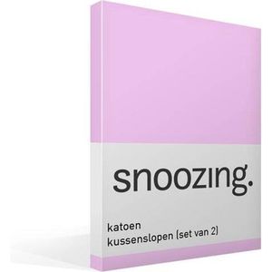 Snoozing - Flanel - Kussenslopen - Set van 2 - 60x70 cm - Meermin