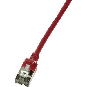 CAT6a U/FTP Ultraflex, 100% koper, rood, 3M - Netwerkkabel - Computerkabel - Kabel