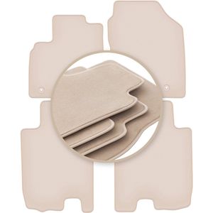 PREMIUM beige vloermatten voor: Honda City V sedan 2008-2011