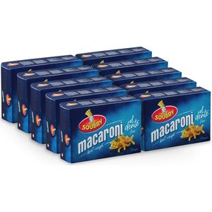 Soubry Al Dente Macaroni - individuele verpakkingen van 375g - grootverpakking van 10 stuks