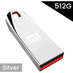 Xiaomi USB Stick 512GB 3.0 zilver met sleutelhanger