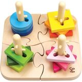 (4-delige) Houten Sorteerpuzzel voor Kinderen (18 maanden - 3 jaar)