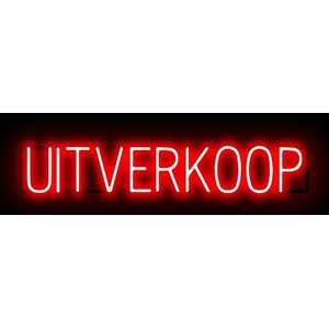 UITVERKOOP - Reclamebord Neon LED bord verlichting - SpellBrite - 92,7 x 16 cm rood - 6 Dimstanden - 8 Lichtanimaties - Winkel reclame