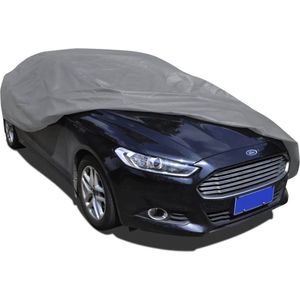 The Living Store Autohoes Grijs XL (533 x 178 x 119 cm) Sterke nonwoven stof - Beschermhoes voor sedans