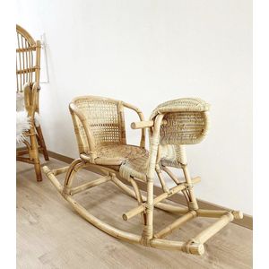 House of Tods -Rotan Hobbelpaard - Schommelstoel - Leo - Handgemaakt - Hobbelschaap - Hobbelrijtuig -Kinderen - Spelen - Speelgoed - Cadeau