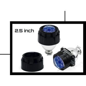 RGB projector lens set - honingraat - bi xenon/led of halogeen - app controlled rgb system - H1 - H4 - H7 - led - xenon
