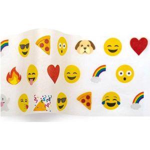 Emoji - Vloeipapier - 50 x 76 cm - 100 stuks - Emoticon mix - Cadeaupapier