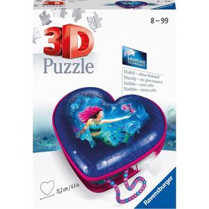 Ravensburger Hartendoosje Enchanting Mermaids - 3D puzzel - 54 stukjes