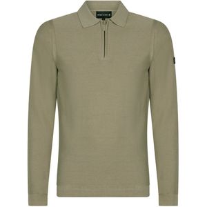 Presly & Sun - Half zip trui - Heren - XL - Olijf - Katoen - Harry half zip