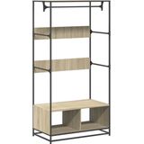 vidaXL - Kledingkastx50x180 - cm - bewerkt - hout - sonoma - eikenkleurig