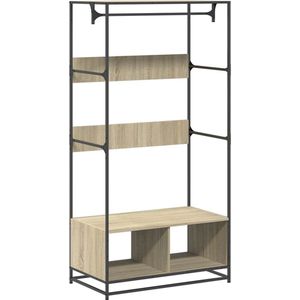 vidaXL - Kledingkastx50x180 - cm - bewerkt - hout - sonoma - eikenkleurig